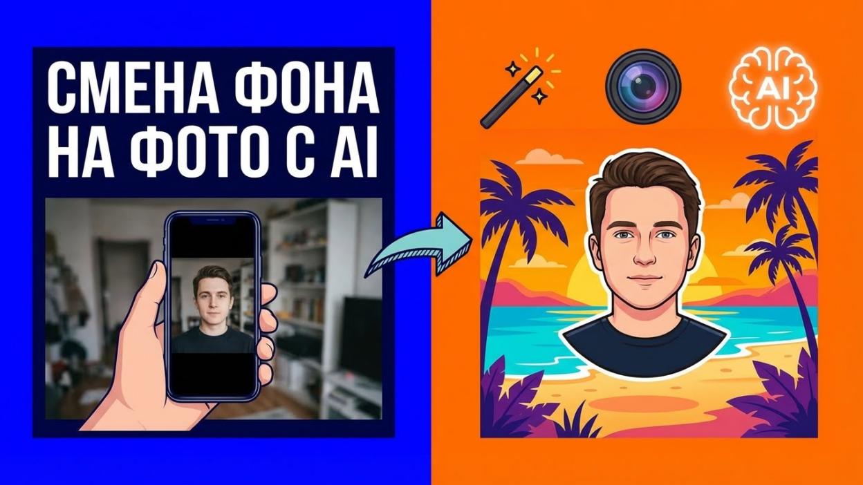 Как поменять фон на фото с помощью ИИ: инструкция и лучшие сервисы