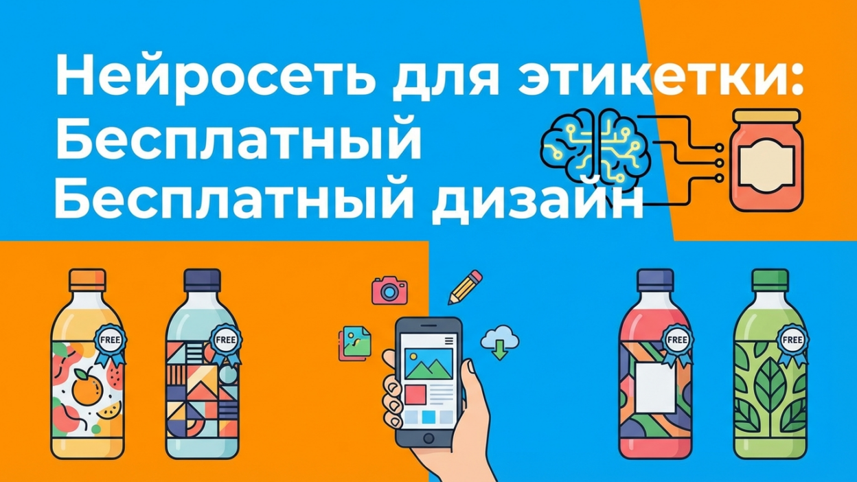Как создать этикетку для товара с помощью нейросети: дизайн бесплатно