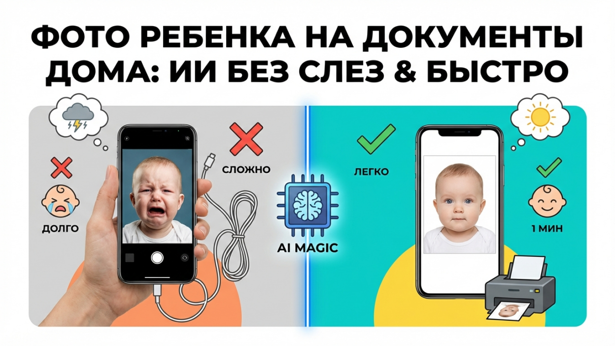 Как сделать фото ребенка на документы с помощью нейросети дома: делаем без слез за минуту