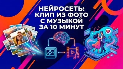Как создать клип из фотографий с музыкой с помощью нейросети: делаем видео для любимой за 10 минут